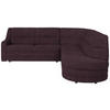 ECKSOFA in Flachgewebe Dunkelbraun  251/285 cm  - Dunkelbraun/Schwarz, KONVENTIONELL, Kunststoff/Textil (251/285cm) - Sedda