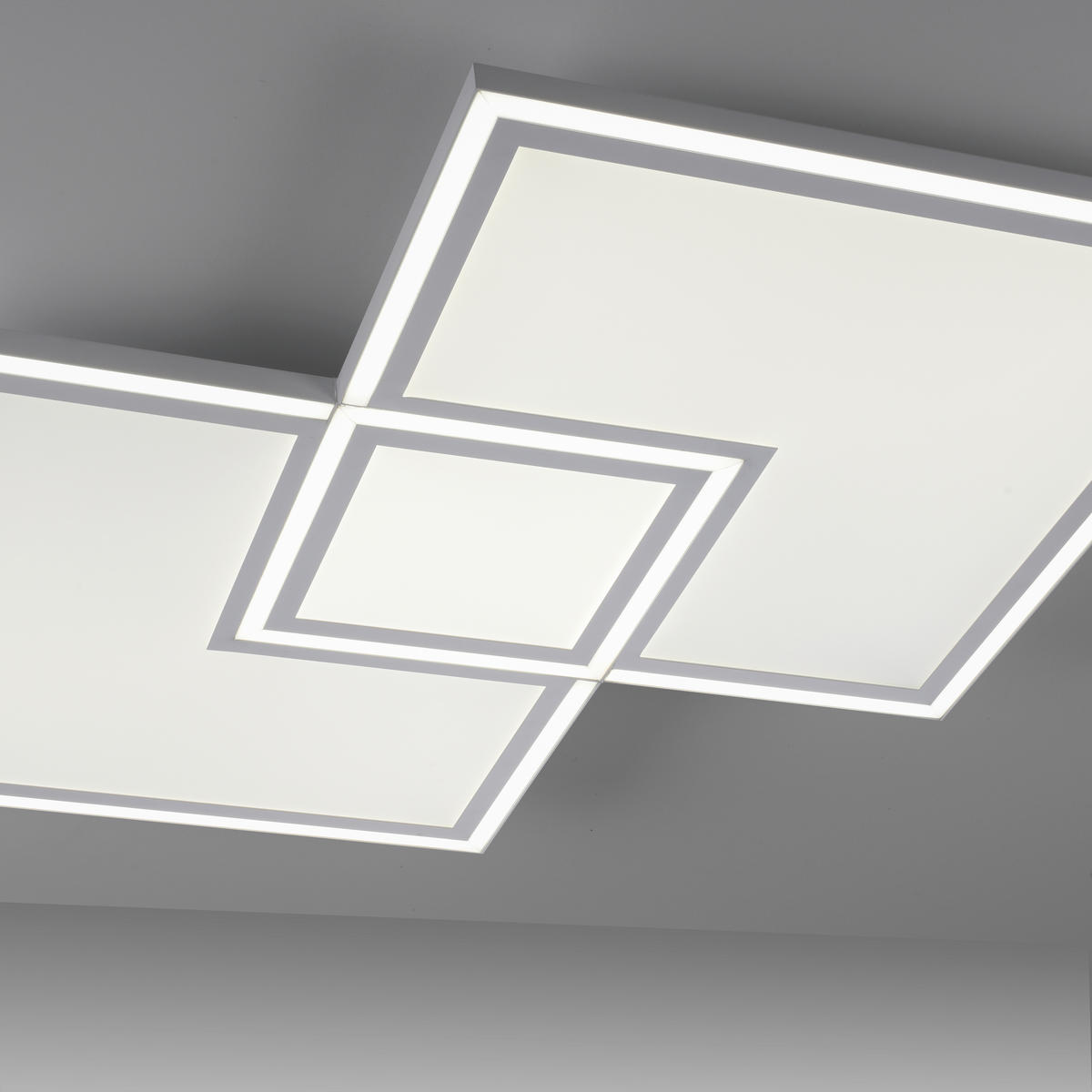 LED-DECKENLEUCHTE 51 W    67/67/5 cm  - Weiss, Trend, Kunststoff/Metall (67/67/5cm) - Novel