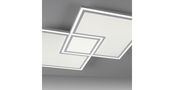 LED-DECKENLEUCHTE 67/67/5 cm   - Weiß, Trend, Kunststoff/Metall (67/67/5cm) - Novel