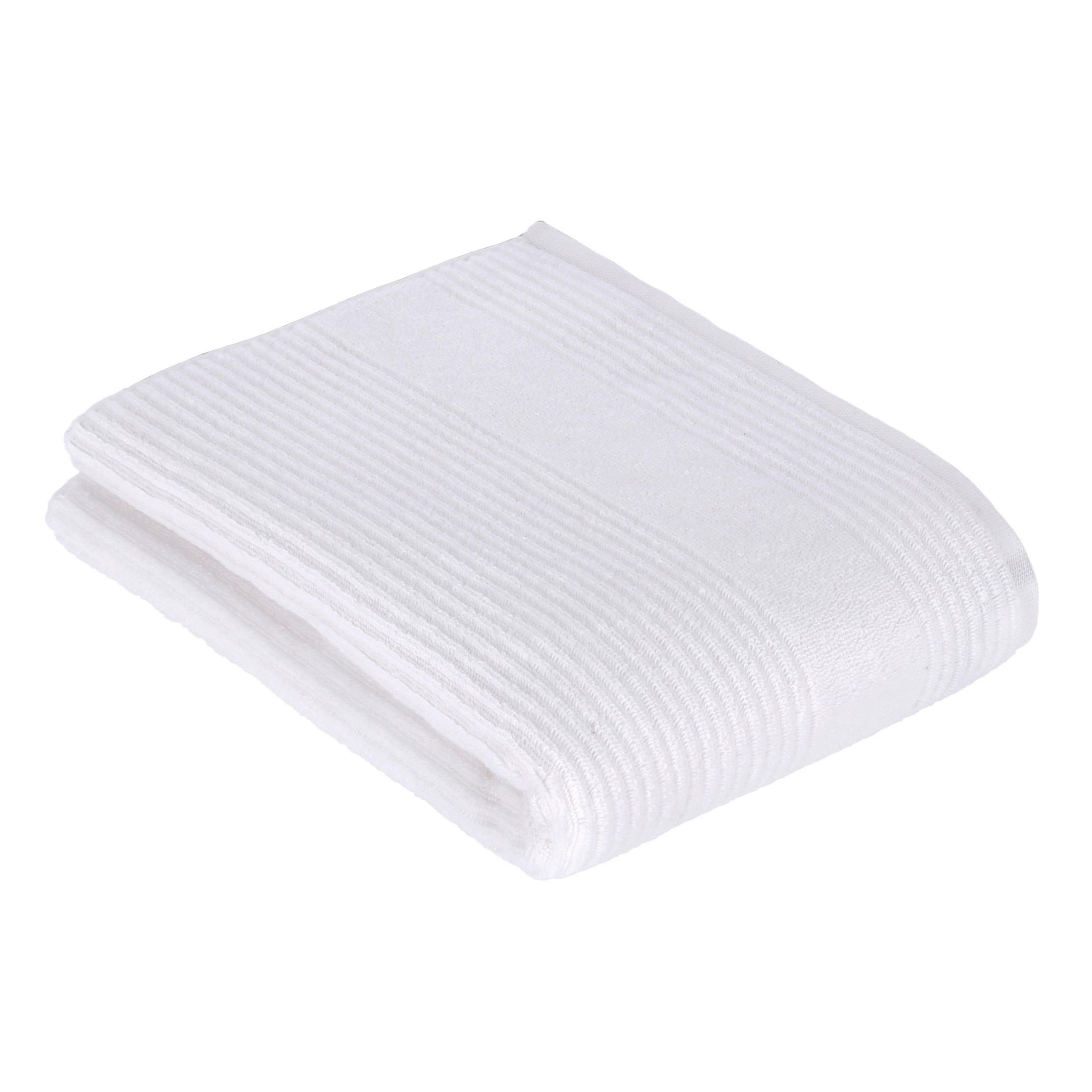 BADETUCH Tomorrow Weiß 100/150 cm  - Weiß, Basics, Textil (100/150cm) - Vossen