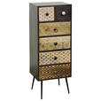 KOMMODE  in 40/108/35 cm  - Dunkelbraun/Multicolor, LIFESTYLE, Holz/Metall (40/108/35cm) - Landscape