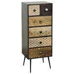 KOMMODE  in 40/108/35 cm  - Dunkelbraun/Multicolor, LIFESTYLE, Holz/Metall (40/108/35cm) - Landscape