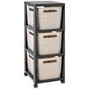 ALLZWECKWAGEN Anthrazit, Cappuccino  - Anthrazit/Cappuccino, Basics, Kunststoff (36,6/29,6/77cm) - Rotho