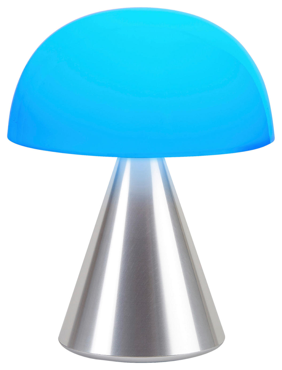 AKKU-TISCHLEUCHTE 14/17/14 cm   - Alufarben, Design, Kunststoff/Metall (14/17/14cm)