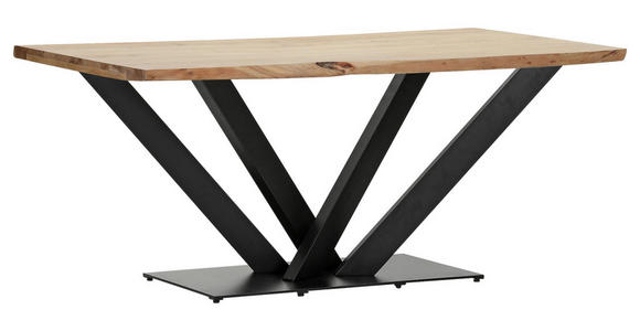 TISCHGESTELL Schwarz   - Schwarz, Design, Metall (150/70/73cm) - Landscape