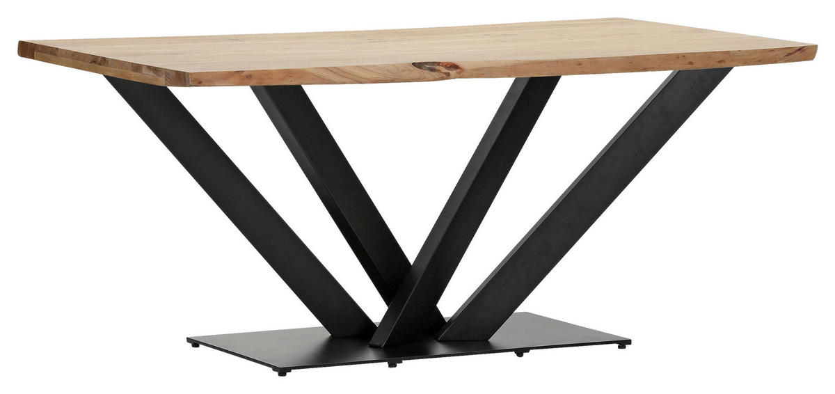 TISCHGESTELL Schwarz   - Schwarz, Design, Metall (150/70/73cm) - Landscape