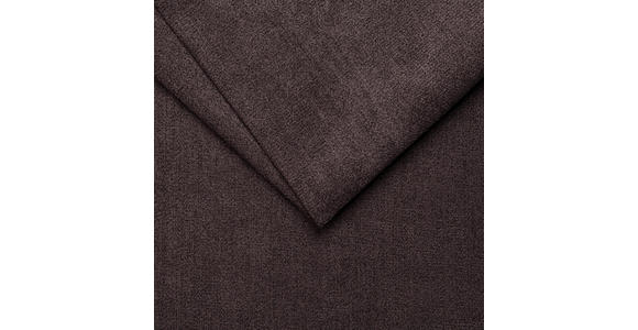 ECKSOFA Dunkelbraun Velours  - Dunkelbraun/Schwarz, KONVENTIONELL, Textil/Metall (255/217cm) - Carryhome