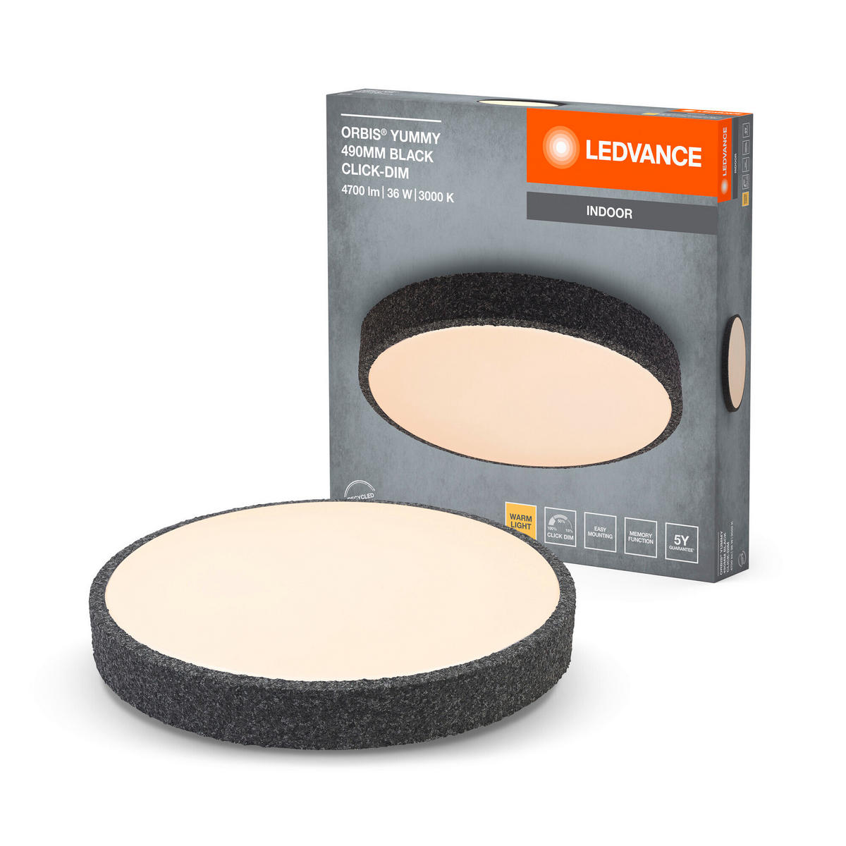 LED-DECKENLEUCHTE 49/7 cm   - KONVENTIONELL, Metall (49/7cm) - Ledvance