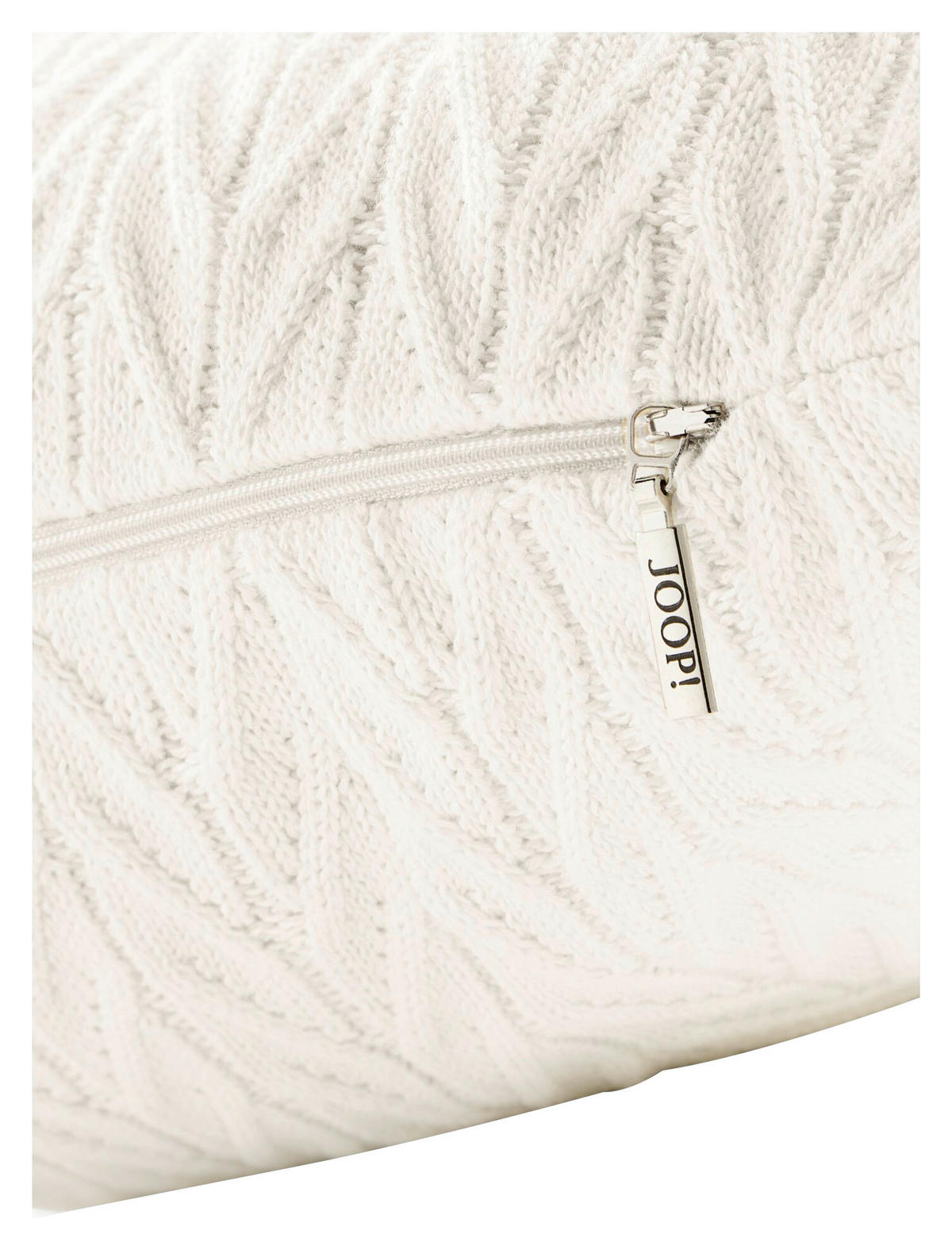 KISSENHÜLLE J-Weavelle 40/40 cm  - Weiß, Design, Textil (40/40cm) - Joop!