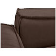 SCHLAFSOFA Webstoff Braun  - Schwarz/Braun, KONVENTIONELL, Kunststoff/Textil (256/83/115cm) - Carryhome