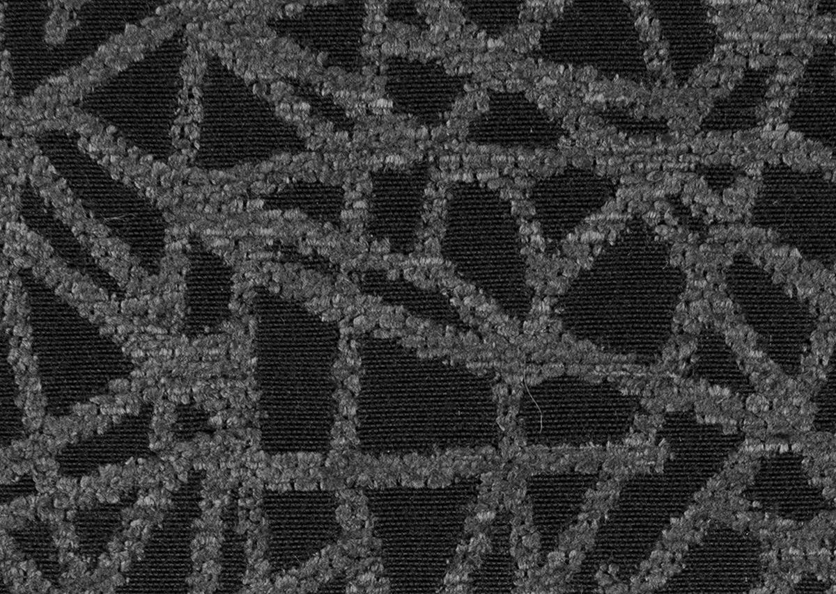 RÉCAMIERE in Webstoff Anthrazit  - Anthrazit/Schwarz, Modern, Holz/Textil (171-190/87/84cm) - Joka