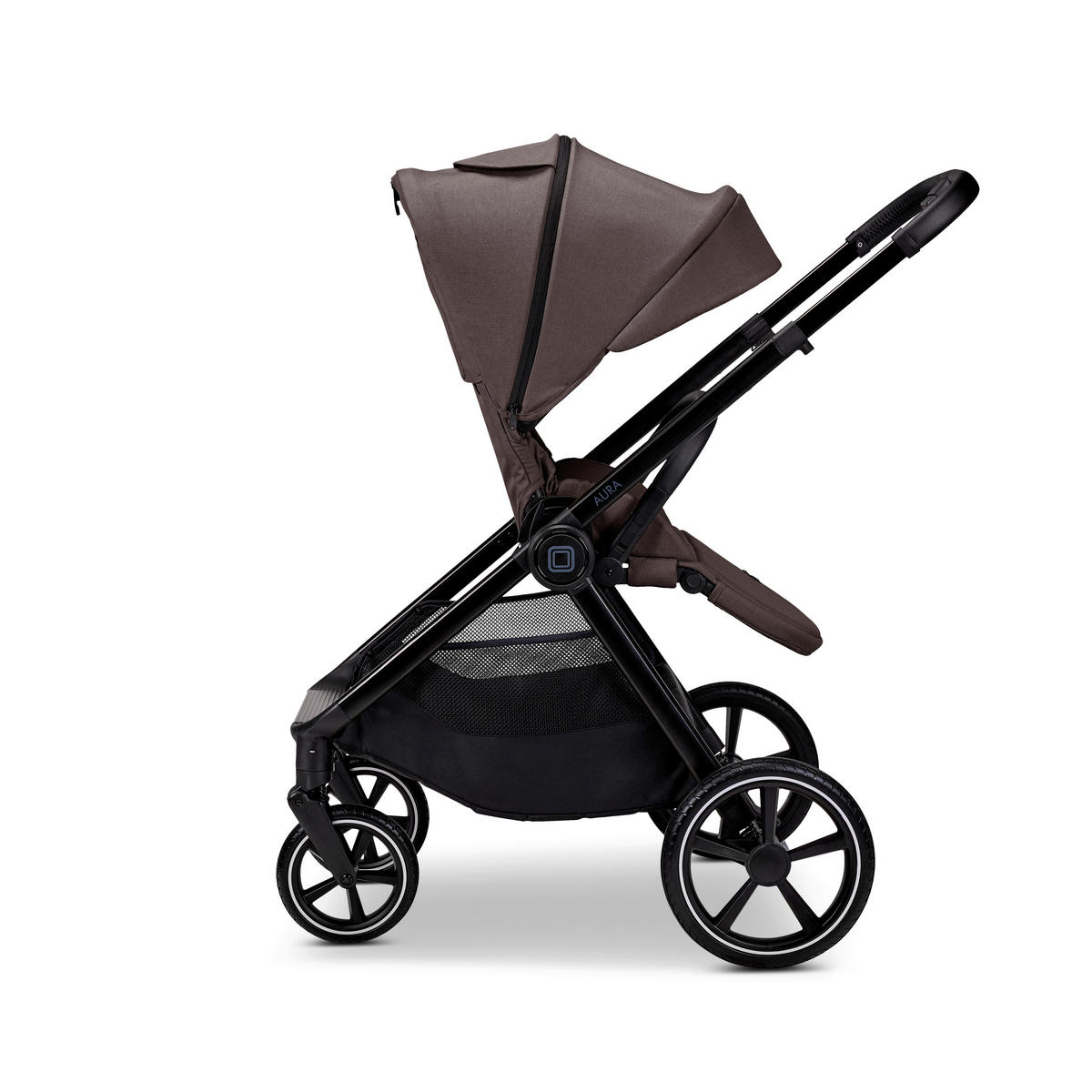 KOMBIKINDERWAGEN  Aura  Tonka Melange  - Braun, Basics, Textil (86/61cm) - Moon