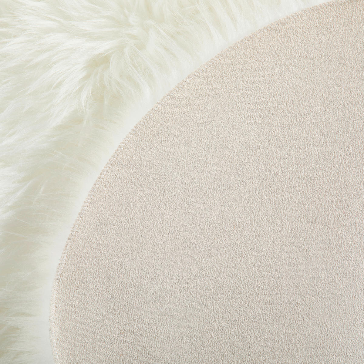 UMĚLÁ KOŽEŠINA, 60/180 cm, bílá - bílá, Konvenční, textil/plast (60/180cm) - Novel