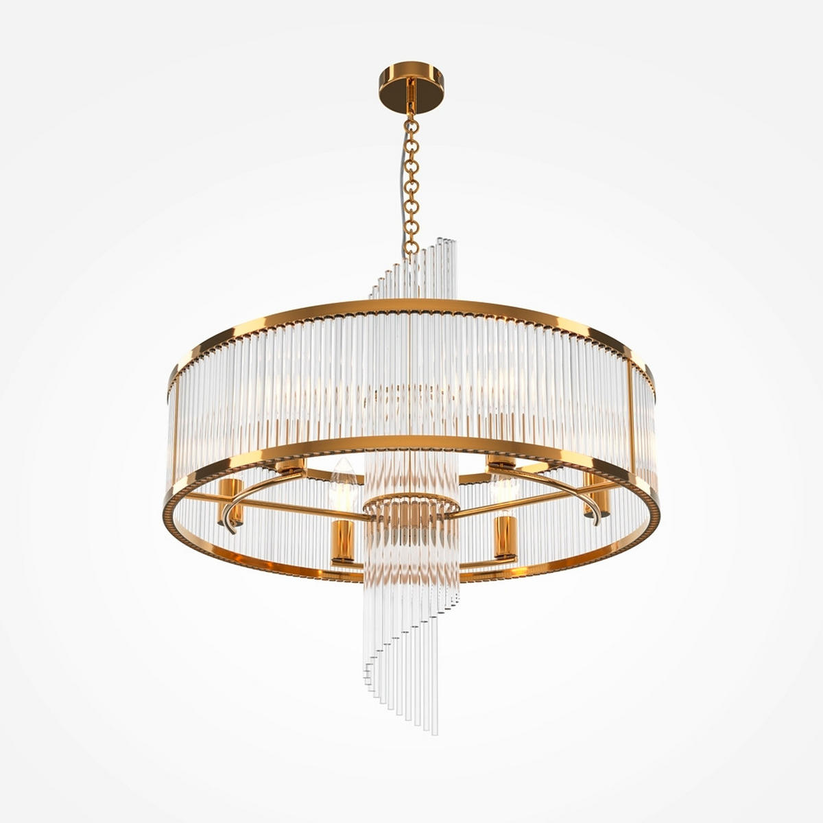 PENDELLEUCHTE 58/62 cm    - Goldfarben, Modern, Metall (58/62cm) - MAYTONI