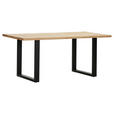 TISCHPLATTE      - Eichefarben, Design, Holz (180/90/4cm) - Landscape