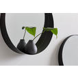 WANDSPIEGEL Schwarz  - Schwarz, Trend, Glas/Metall (40/40/8cm) - Landscape