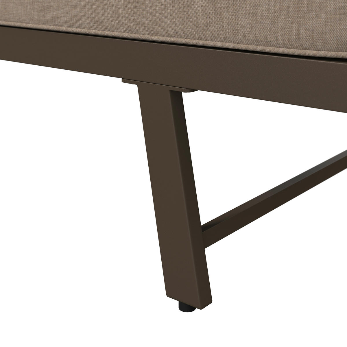 LOUNGE GARNITURA ogljikovo jeklo  - bežrjava/rumena, Moderno, kovina/umetna masa (200/67/68cm) - Beldano