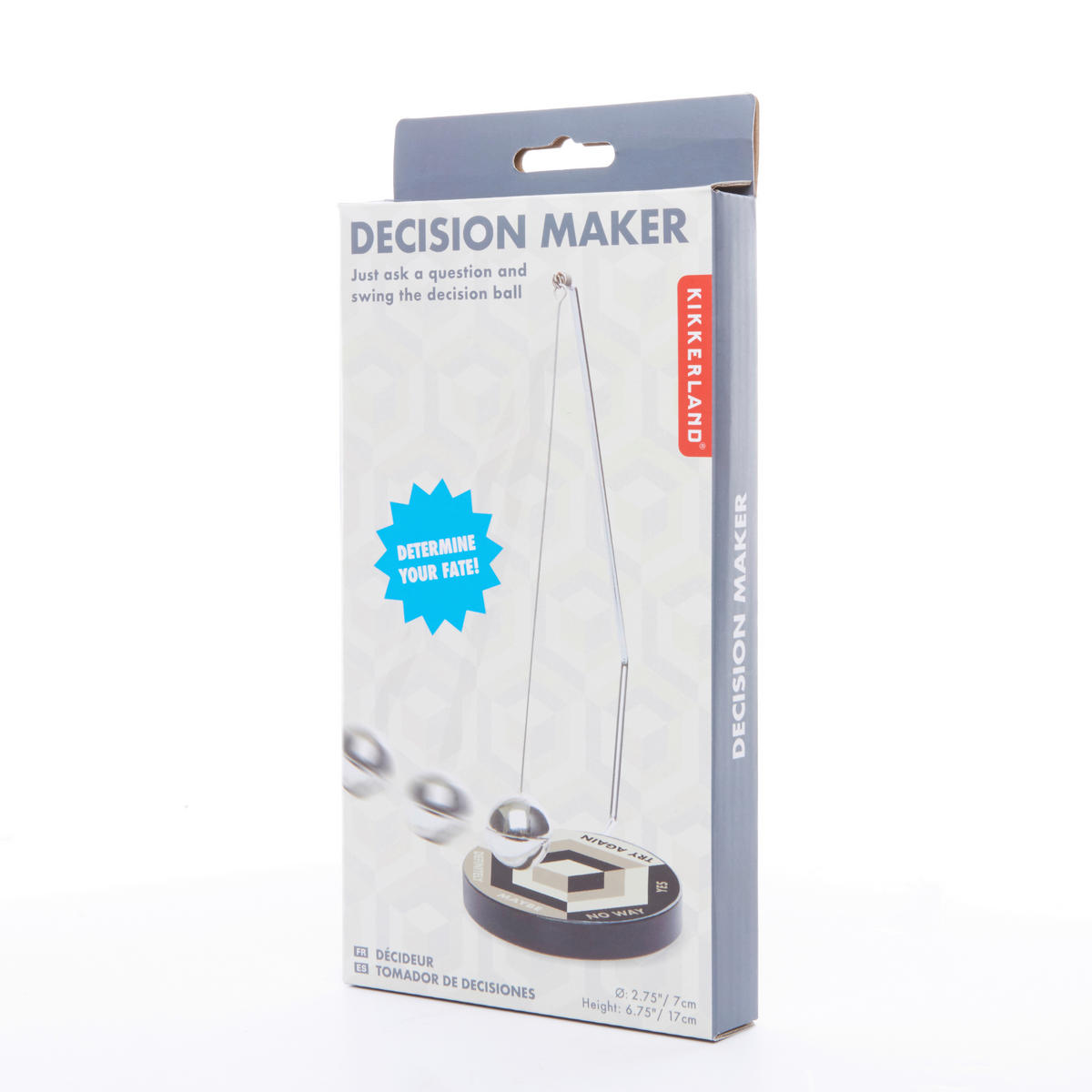 IGRA DEKORATIVNA - srebrne boje, Basics, metal/plastika (2,2/22,6/11cm) - Kikkerland