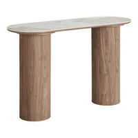 SIDOBORD i keramik 78/40/120 cm  - beigebrun/naturfärgad, Basics, trämaterial/keramik (78/40/120cm)