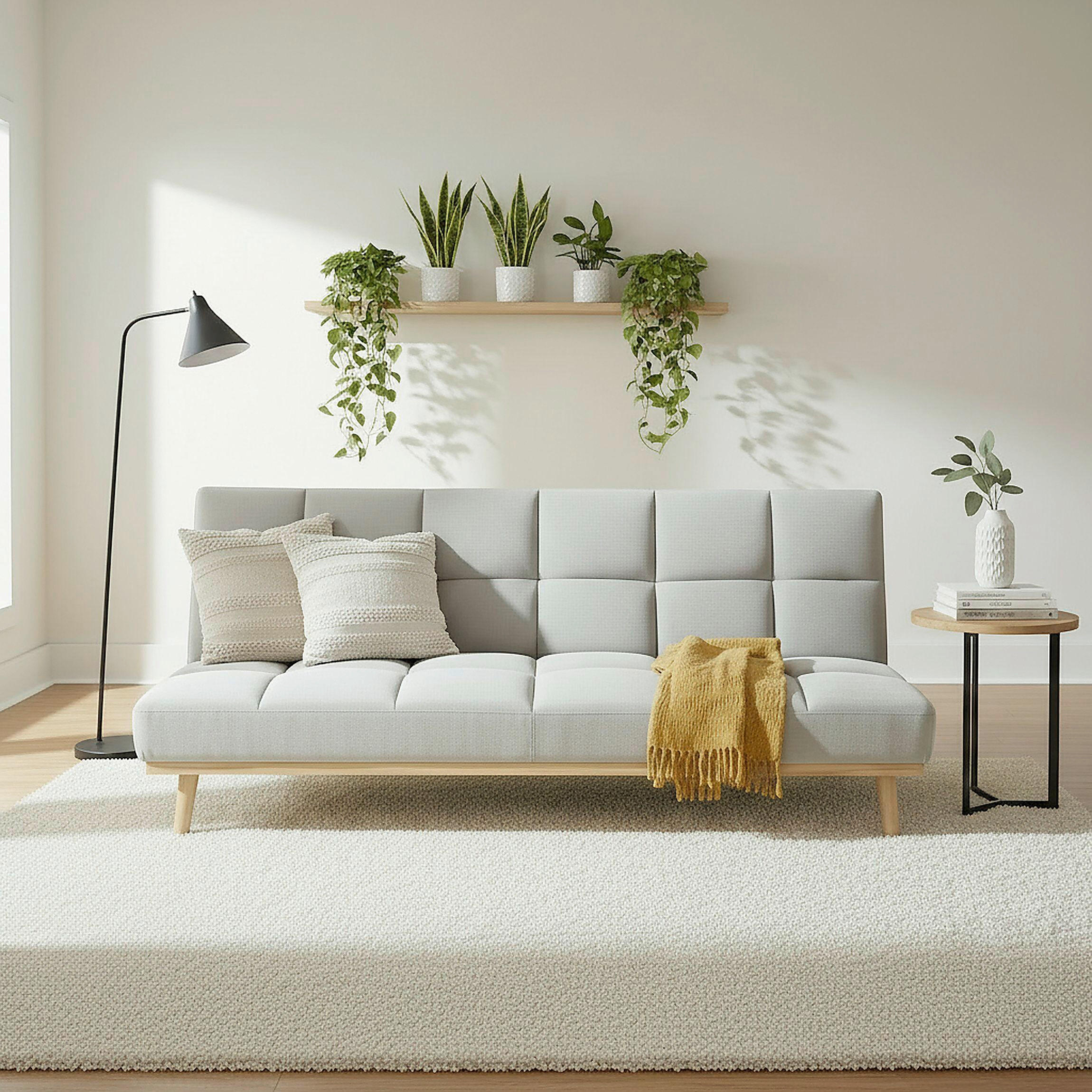 SCHLAFSOFA UNDICI  in Webstoff Beige  - Beige/Naturfarben, Design, Holz/Textil (190/84/80cm) - P & B
