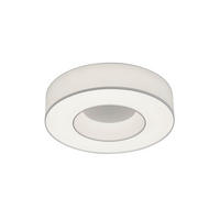 LED-DECKENLEUCHTE 45/10 cm   - Weiß, KONVENTIONELL, Textil/Metall (45/10cm) - Helestra