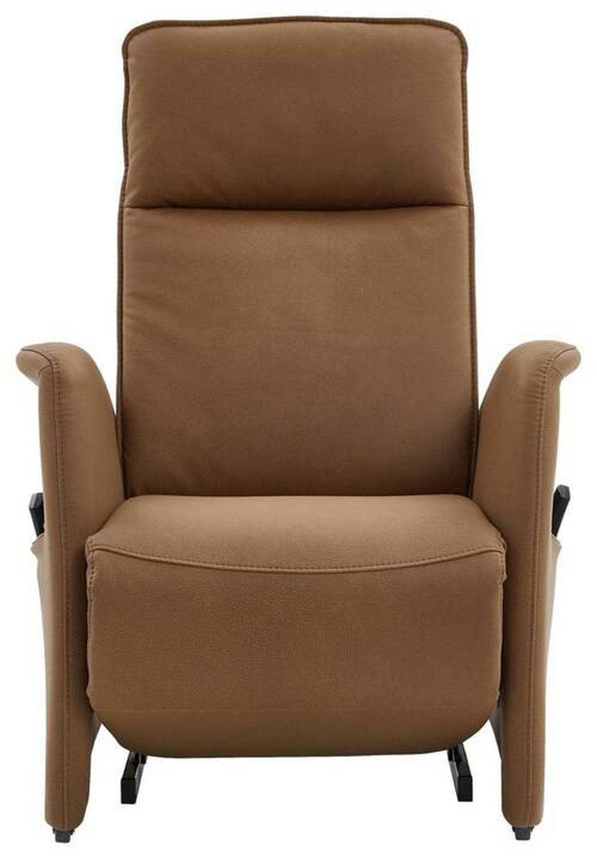 RELAXSESSEL in Textil Braun  - Schwarz/Braun, Design, Kunststoff/Textil (90/114/87-176cm) - Valdera