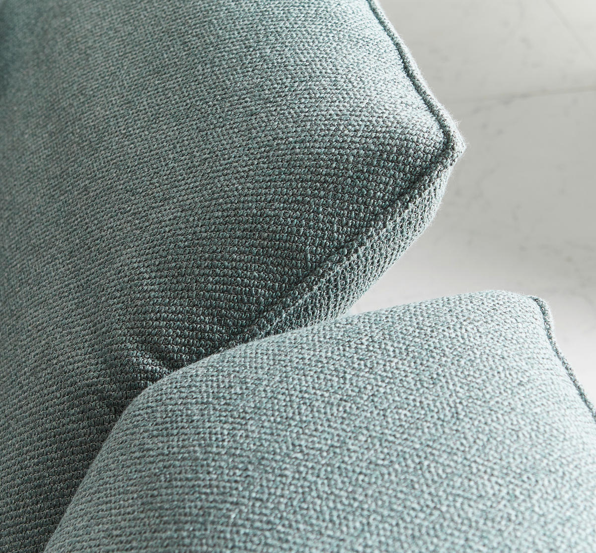 ECKSOFA Petrol Flachgewebe  - Anthrazit/Petrol, Design, Textil (280/164cm) - Johann Jakob
