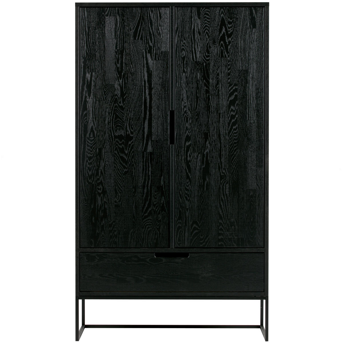 MEHRZWECKSCHRANK 85/149/35,5 cm  in Schwarz  - Schwarz, Design, Holz/Metall (85/149/35,5cm) - Livetastic