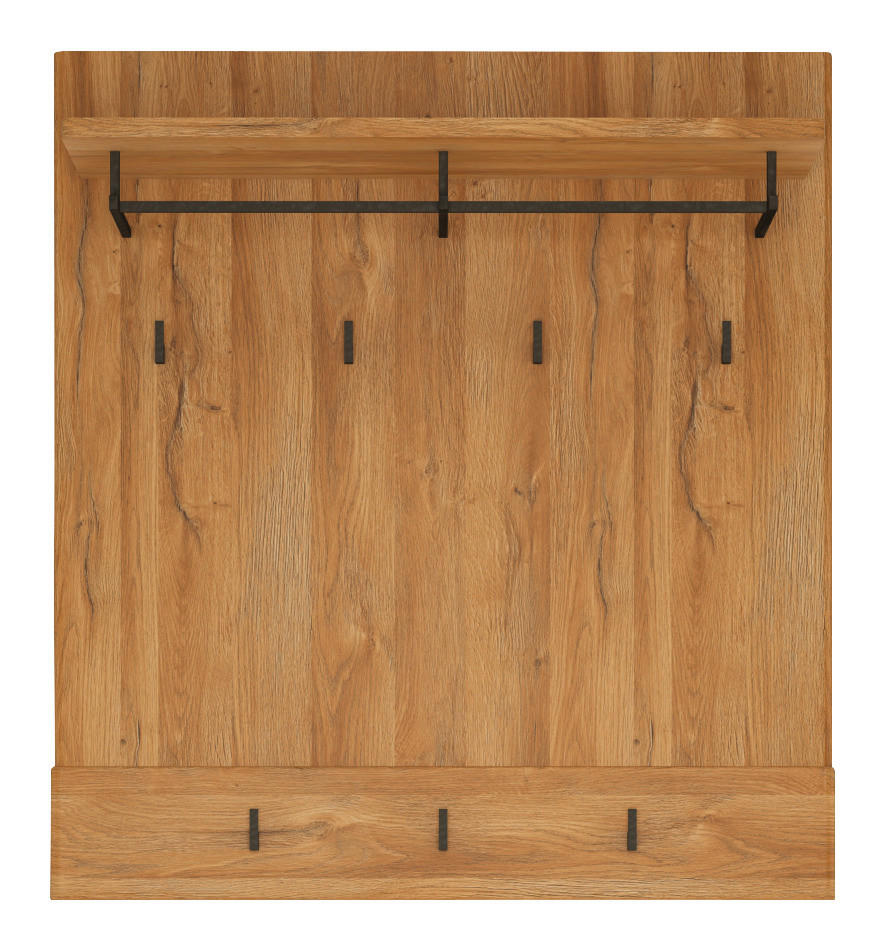 GARDEROBNI PANEL - barve hrasta, Konvencionalno, leseni material (92,8/101/32,5cm) - Venda