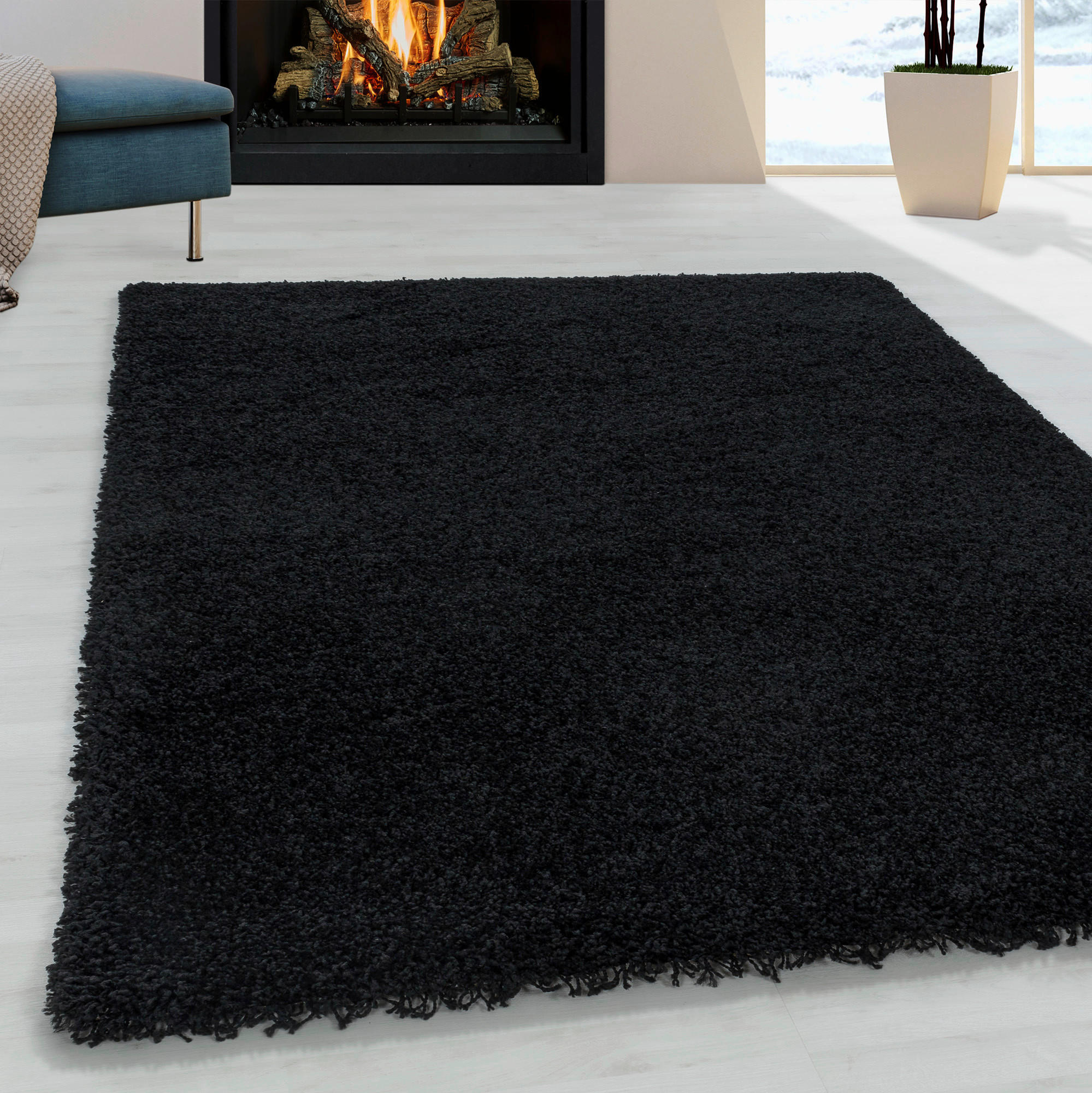 LÄUFER 80/250 cm gewebt Schwarz - Schwarz, Basics, Textil (80/250cm) - Novel