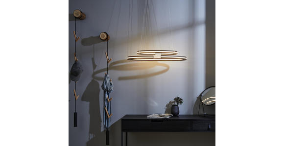 LED-HÄNGELEUCHTE 80/40/160 cm - Schwarz, Design, Kunststoff/Metall (80/40/160cm) - Ambiente