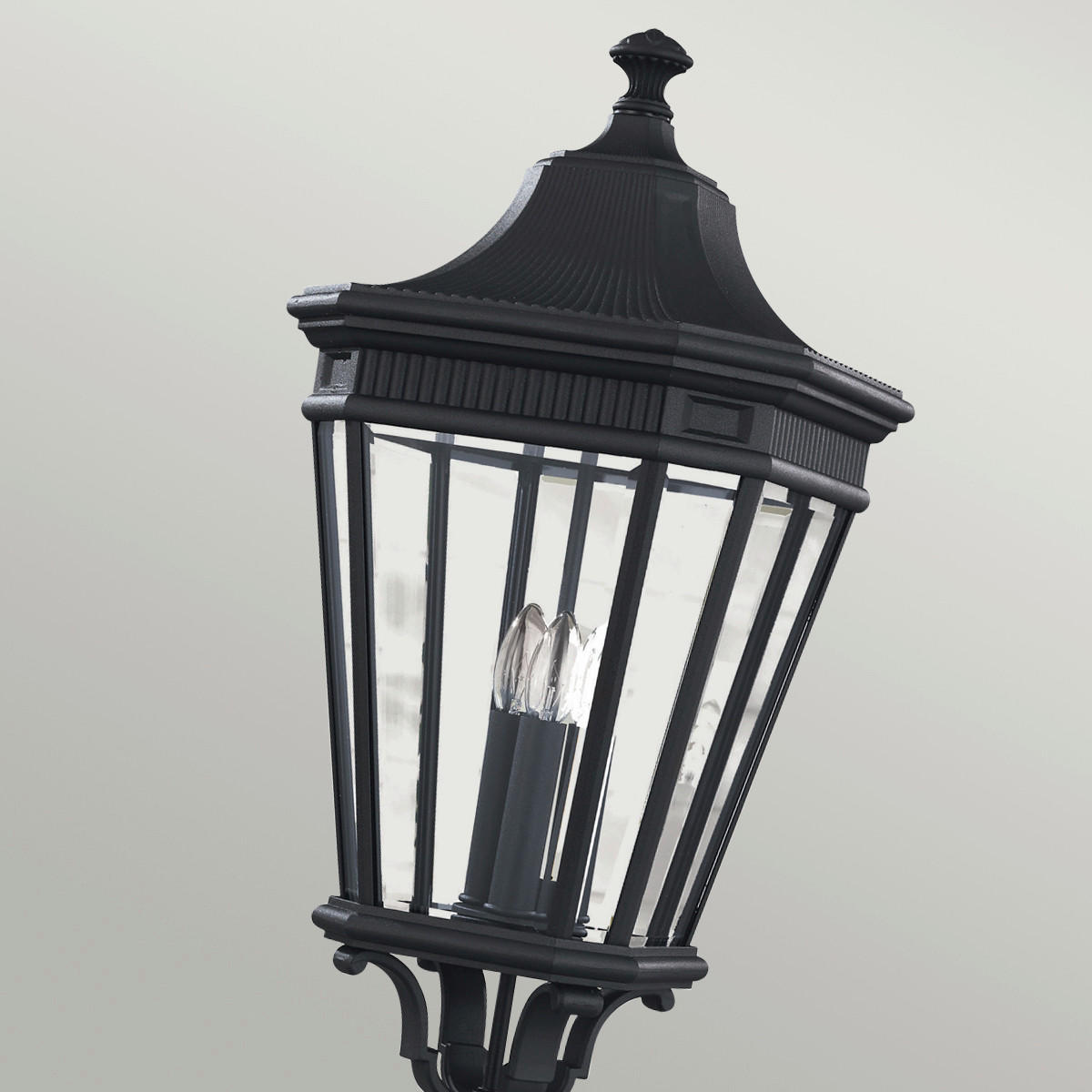 WEGELEUCHTE - Schwarz, Konventionell, Glas/Metall (30.5/257cm) - Elstead Lighting