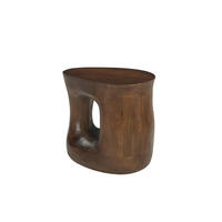 BEISTELLTISCH Mangoholz massiv Braun Freiform  - Braun, Design, Holz (40/41/36cm) - MID.YOU