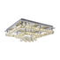 LED-DECKENLEUCHTE - Chromfarben, Design, Glas/Metall (55/55/20cm) - Glandor