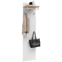 GARDEROBENPANEEL  in 42/170/27 cm  - Weiss/Eichefarben, Design, Holz/Holzwerkstoff (42/170/27cm) - Dieter Knoll