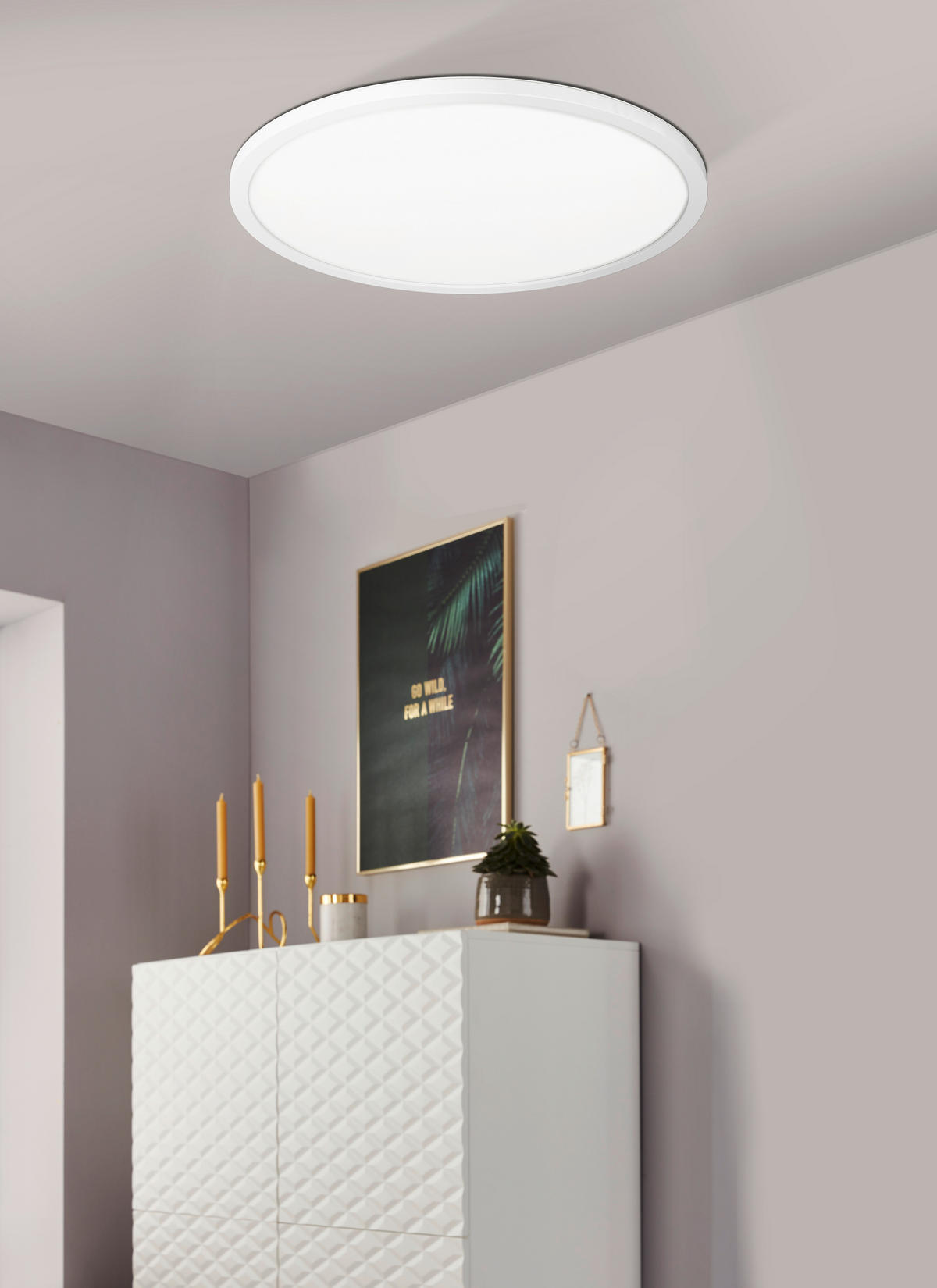 LED-DECKENLEUCHTE 38,9/3 cm    - Weiß, Basics, Kunststoff (38,9/3cm)