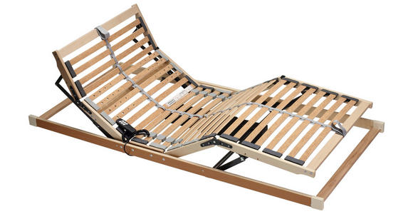 LATTENROST 90/200 cm Kopfteil, Fußteil, Mittelzone verstellbar, Birke  - Basics, Holz (90/200cm) - Sleeptex