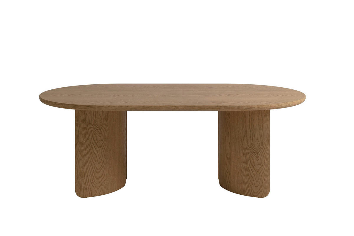 COUCHTISCH 110/60/41 cm Holzwerkstoff einfacher Aufbau, 2 in 1 Gestell  - Eichefarben, Modern, Holzwerkstoff (110/60/41cm) - MID.YOU