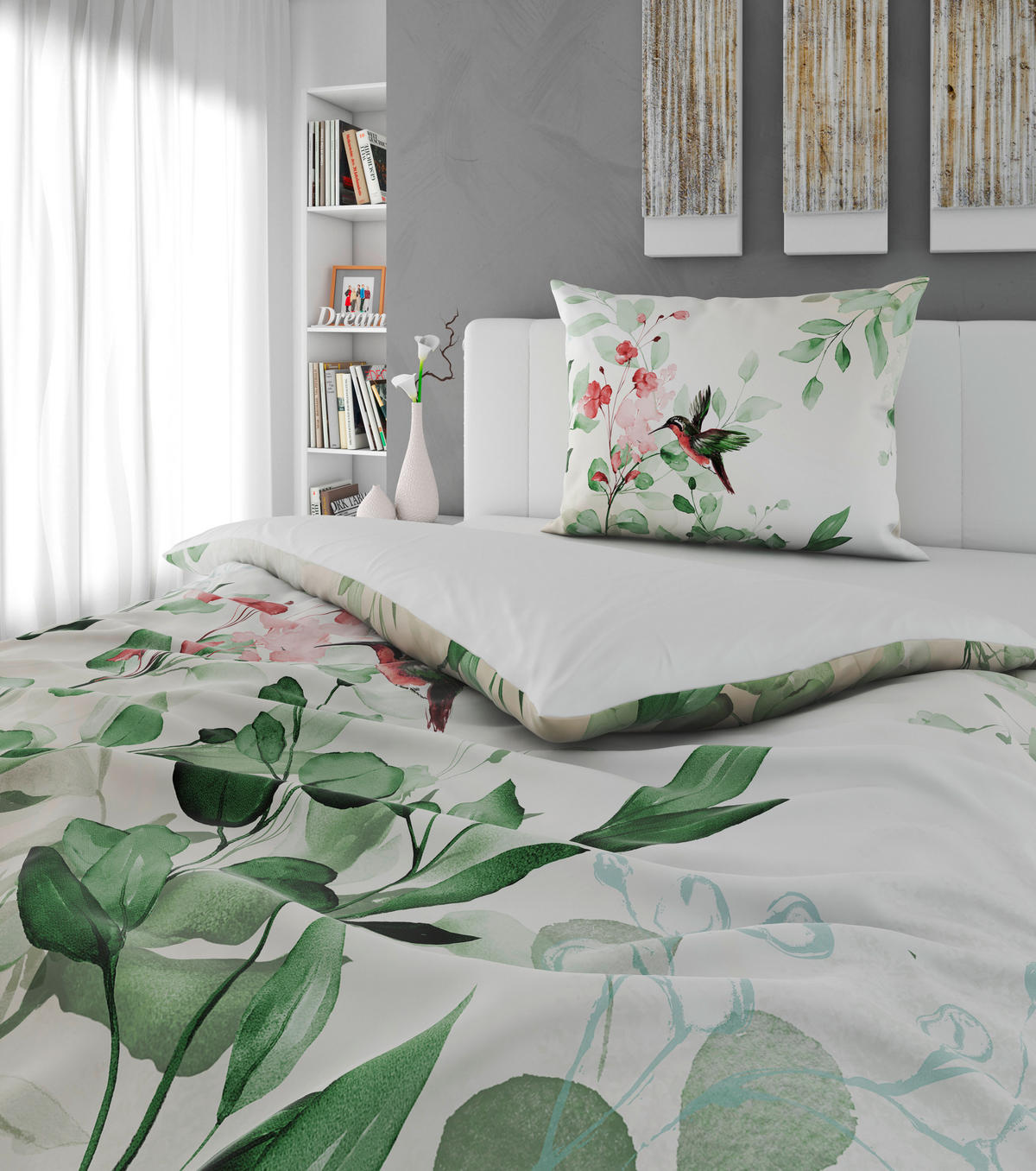 POSTELJINA SA DVA LICA 140/200 cm saten zelena  - zelena, tekstil (140/200cm) - Esposa