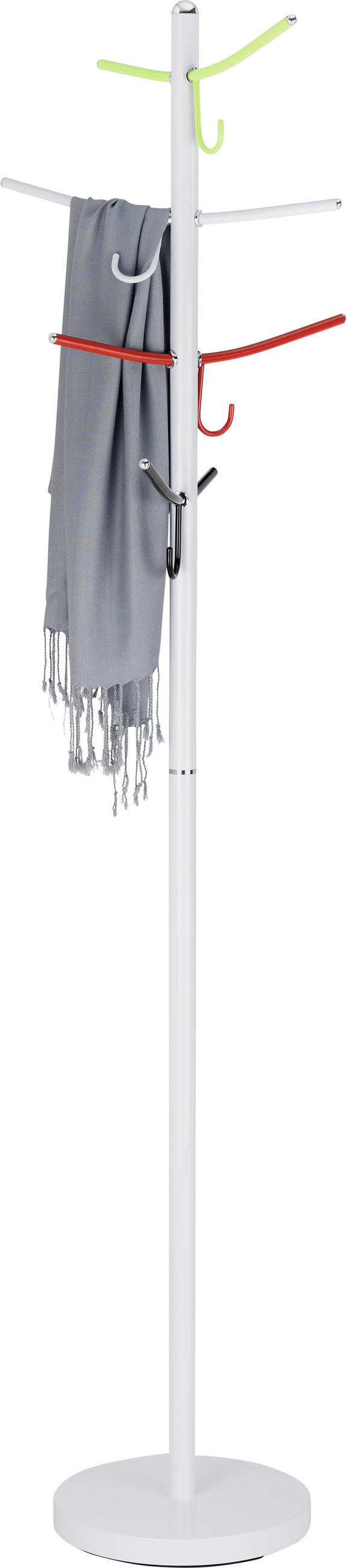 STANDER HAINE in verde, roșu, negru, alb  30,5/178 cm  - alb/verde, Design, metal (30,5/178cm) - Carryhome