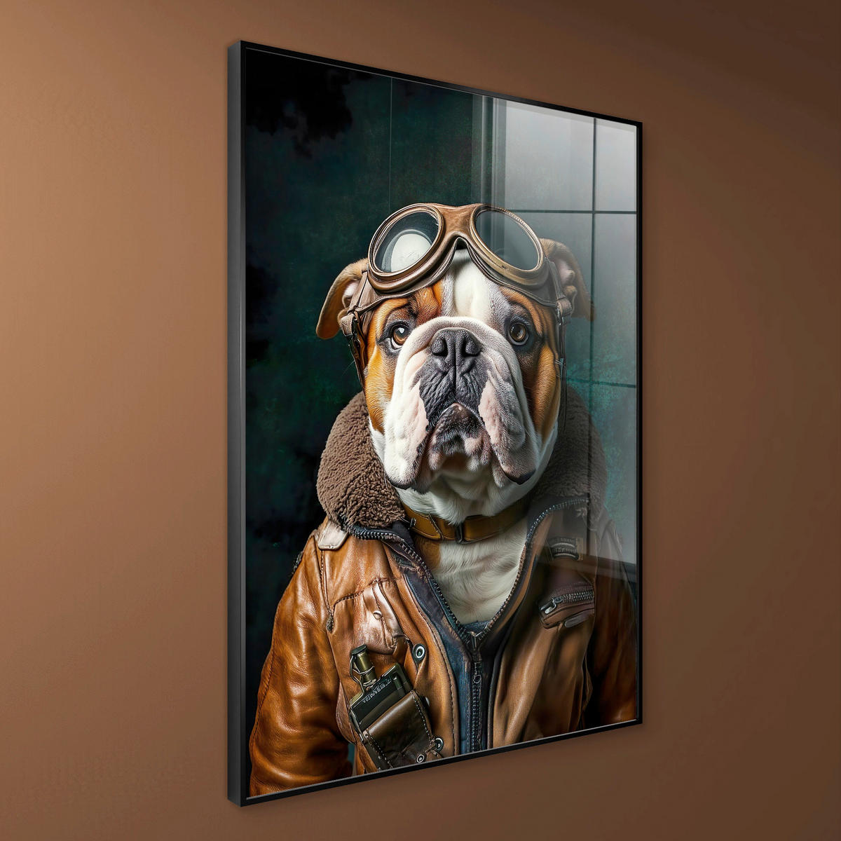 GLASBILD Tiere 80/120 cm  - Multicolor, Basics, Glas/Holz (80/120cm)