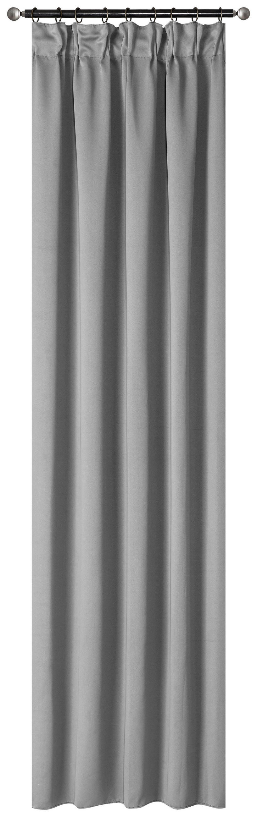 Vorhang Mit Band Simone 135x175 Cm Silberfarben