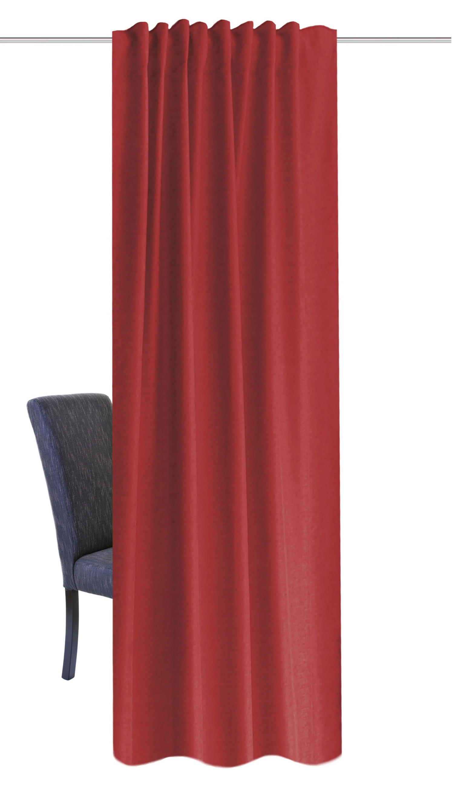 WÄRMESCHUTZVORHANG blickdicht 135/245 cm - Bordeaux, Basics, Textil (135/245cm) - Schmidt W. Gmbh