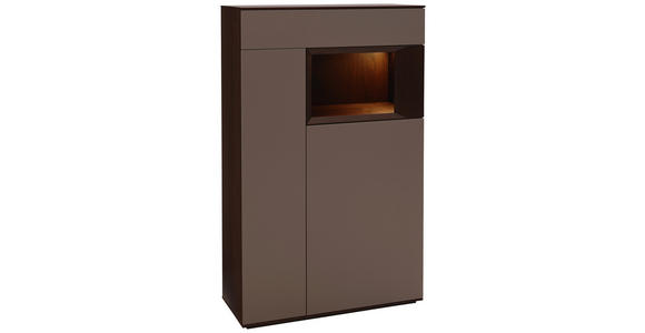 HIGHBOARD 90/145/37 cm - Titanfarben/Nussbaumfarben, Design, Holz/Holzwerkstoff (90/145/37cm) - Dieter Knoll