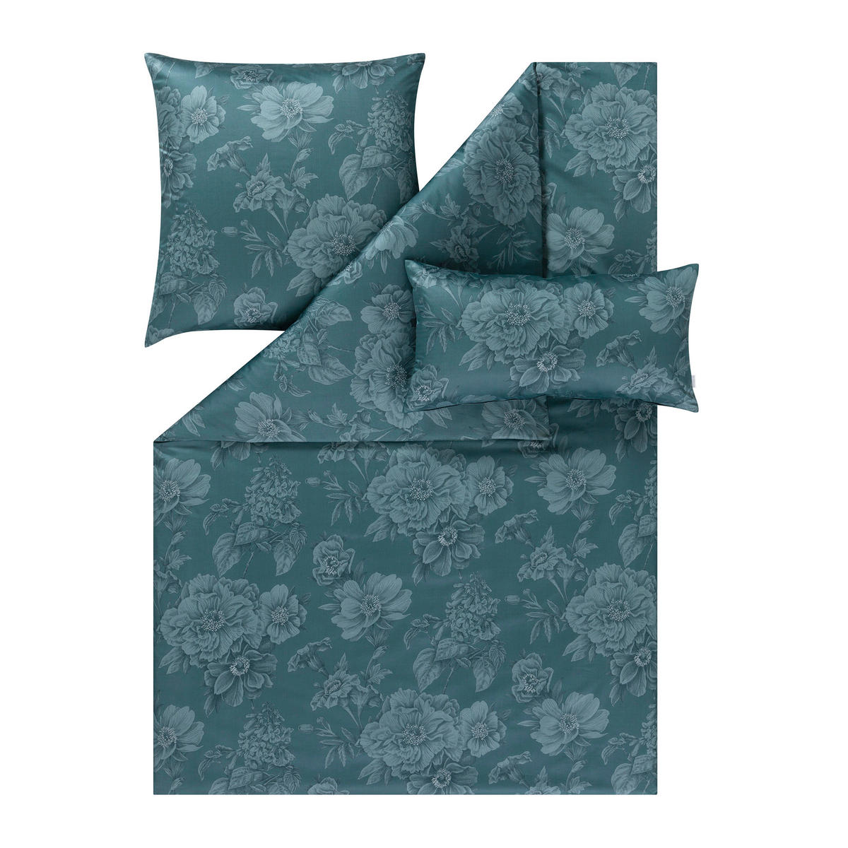 POSTELJNINA Exquisit 140/200 cm saten modra  - modra, Konvencionalno, tekstil (140/200cm) - Estella
