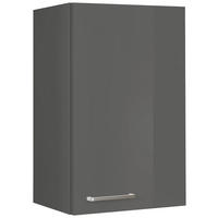 KÜCHENOBERSCHRANK 45/72/35 cm  in Schieferfarben  - Schieferfarben/Edelstahlfarben, MODERN, Holzwerkstoff (45/72/35cm) - Nobilia