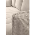 ECKSOFA Creme Chenille  - Creme/Schwarz, KONVENTIONELL, Holz/Textil (290/160cm) - Carryhome