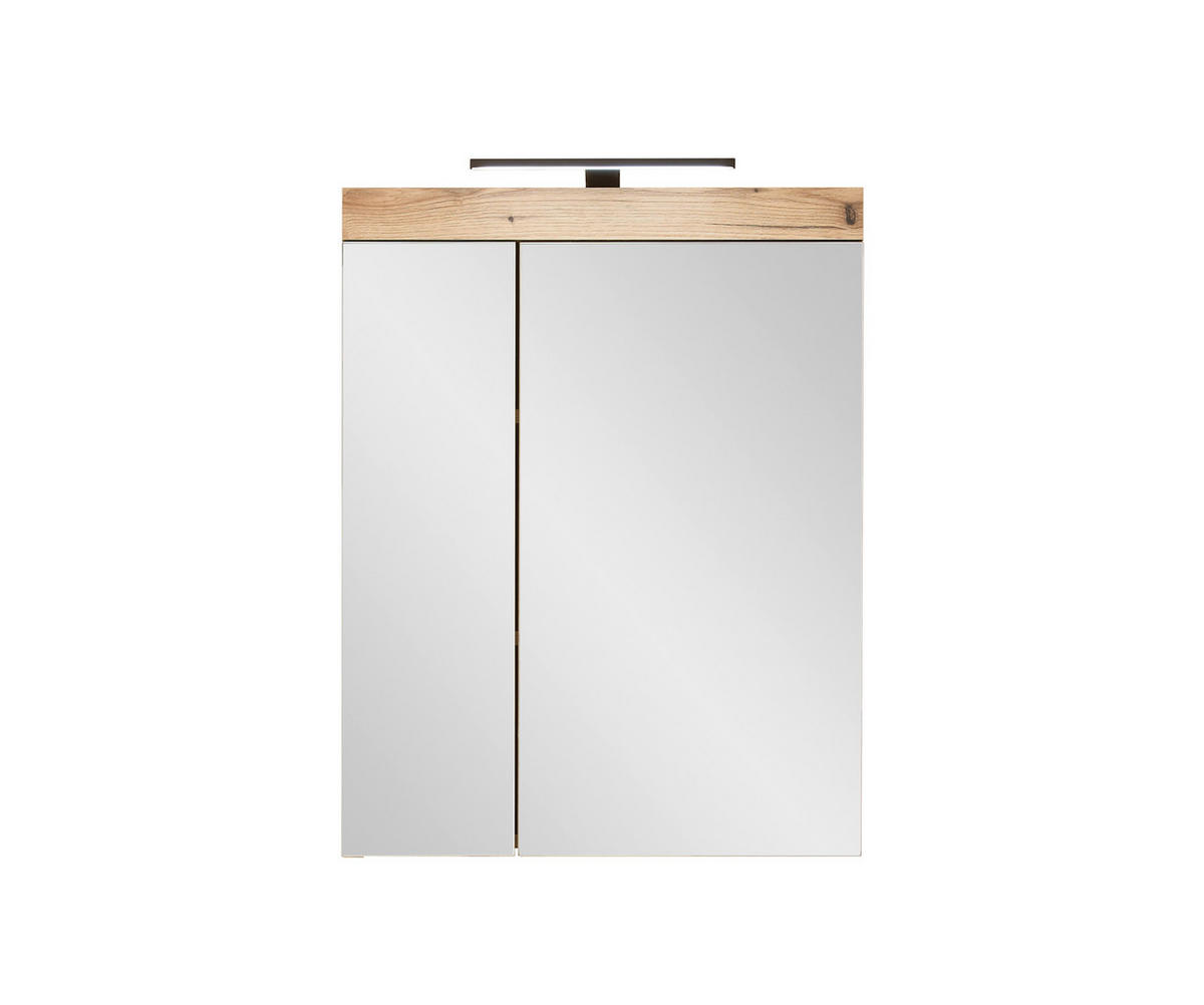 SPIEGELSCHRANK 60/77/17 cm  - Eichefarben, Basics, Glas/Holzwerkstoff (60/77/17cm) - MID.YOU