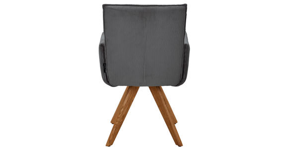 ARMLEHNSTUHL in Holz, Textil Anthrazit - Wildeiche/Anthrazit, Design, Holz/Textil (59/87/62cm) - Johann Jakob