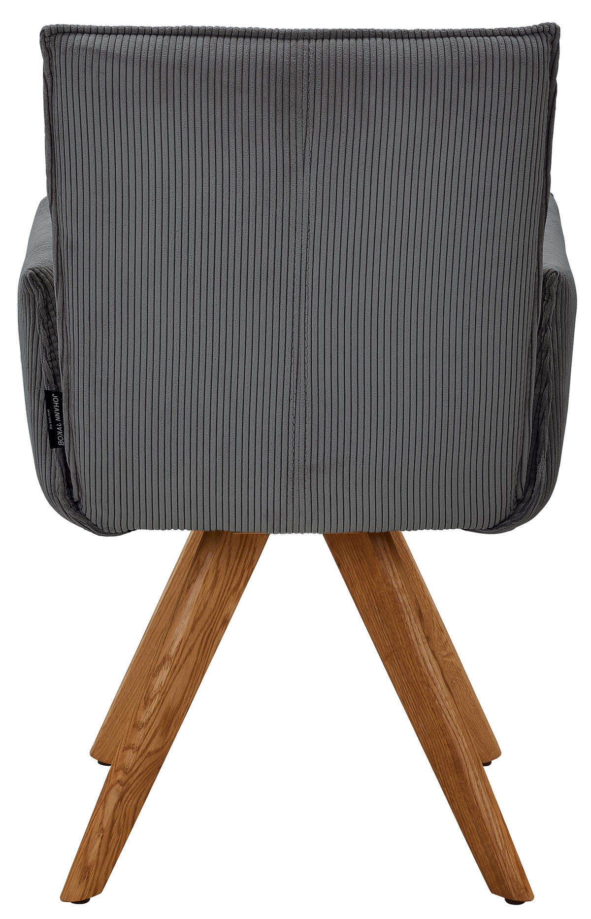 ARMLEHNSTUHL  in Cord  - Wildeiche/Anthrazit, Design, Holz/Textil (59/87/62cm) - Johann Jakob